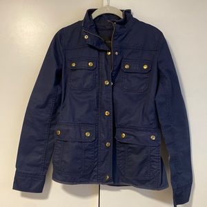 J Crew Resin-coated twill field jacket